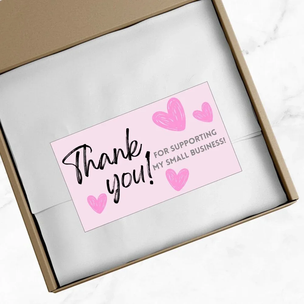 60 Thank You Cards Business Card Insert Card
